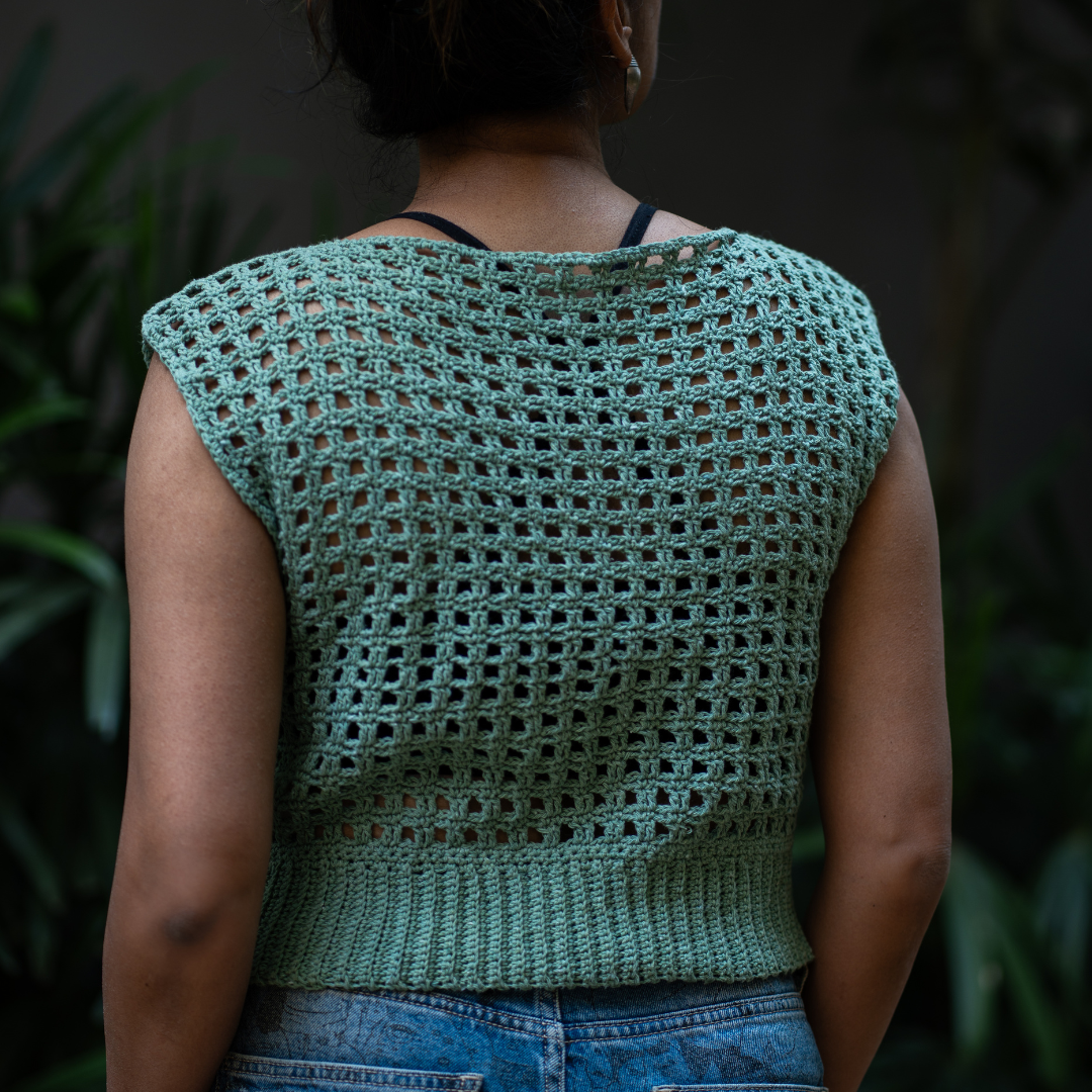 AFREEN Crochet Boxy Top | Handmade Sustainable Summer Essential