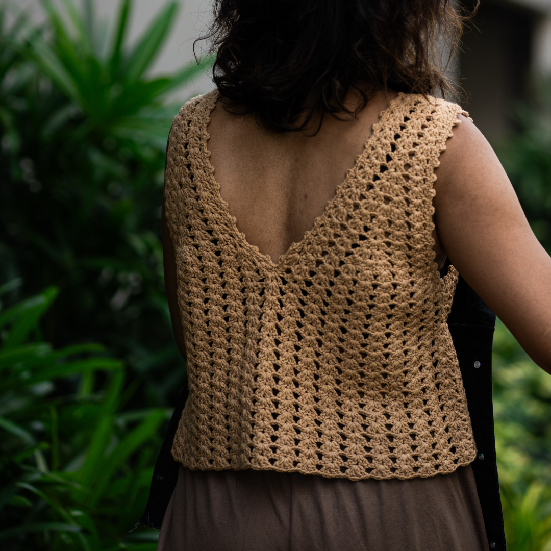 DUNE Crochet Crop Top | Handmade Boho Summer Style