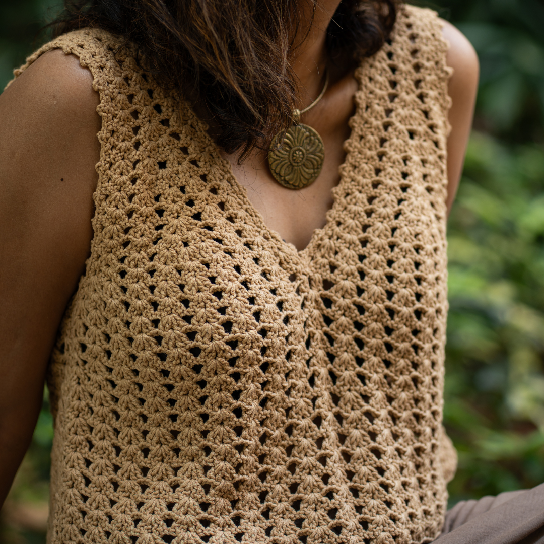 DUNE Crochet Crop Top | Handmade Boho Summer Style