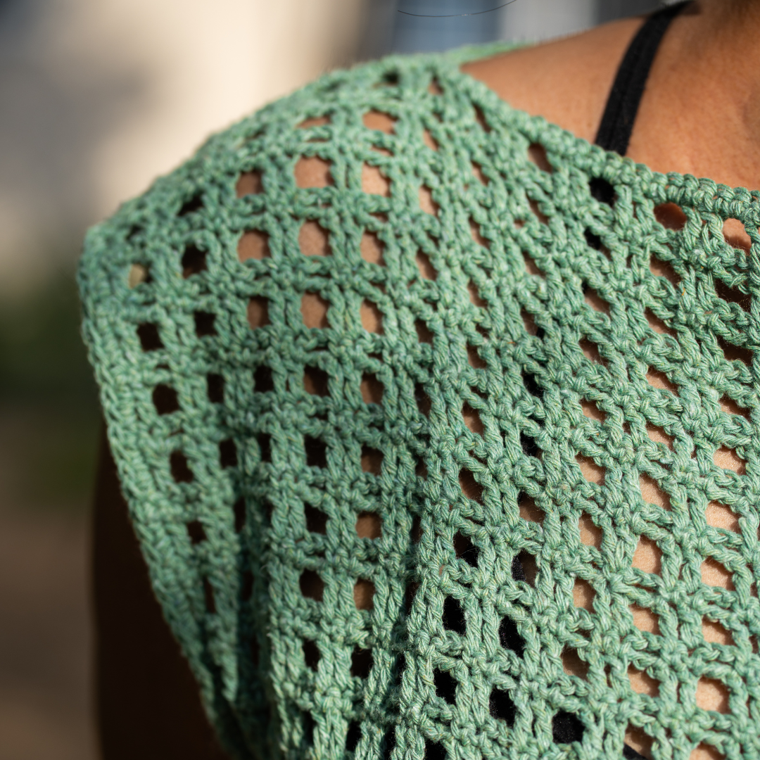 AFREEN Crochet Boxy Top | Handmade Sustainable Summer Essential