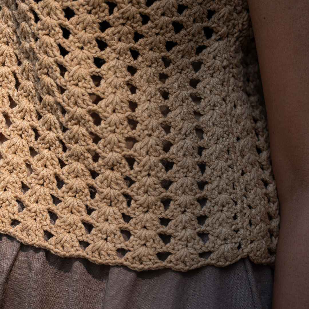 DUNE Crochet Crop Top | Handmade Boho Summer Style