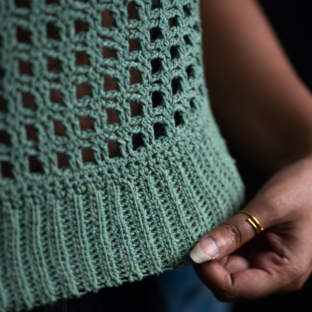 AFREEN Crochet Boxy Top | Handmade Sustainable Summer Essential