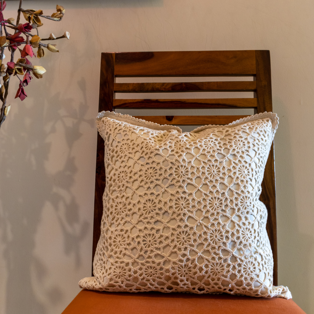 ZIBA Crochet Cushion Covers | Handcrafted Artisan made Decor