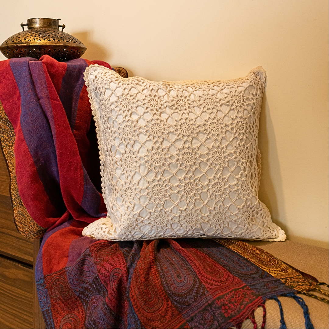 ZIBA Crochet Cushion Covers | Handcrafted Artisan made Decor