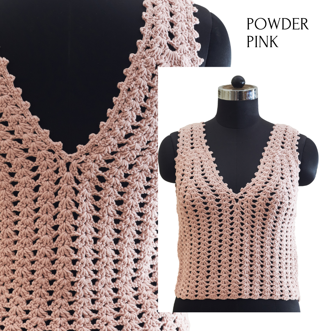 DUNE Crochet Crop Top | Handmade Boho Summer Style