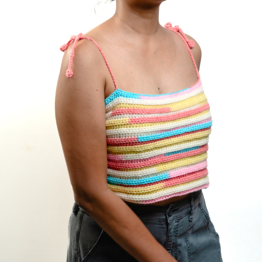 Sugarplum Crochet Tube Top | Handmade Pastel Bandeau for Summer