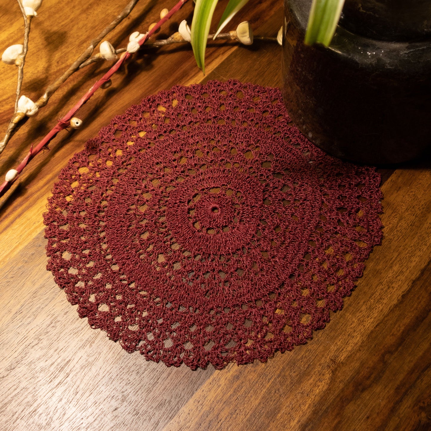 Zehra Placemats (Burgundy)