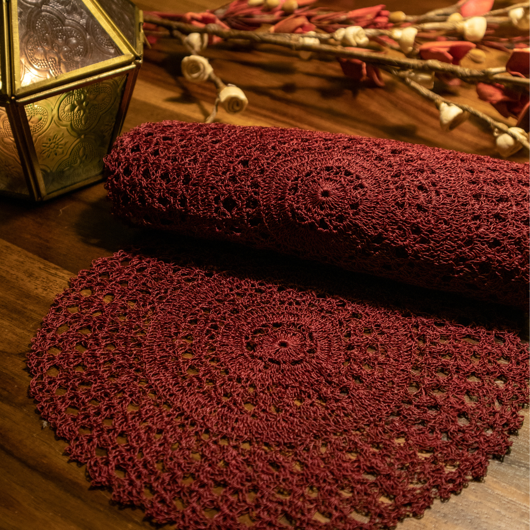 Zehra Placemats (Burgundy)